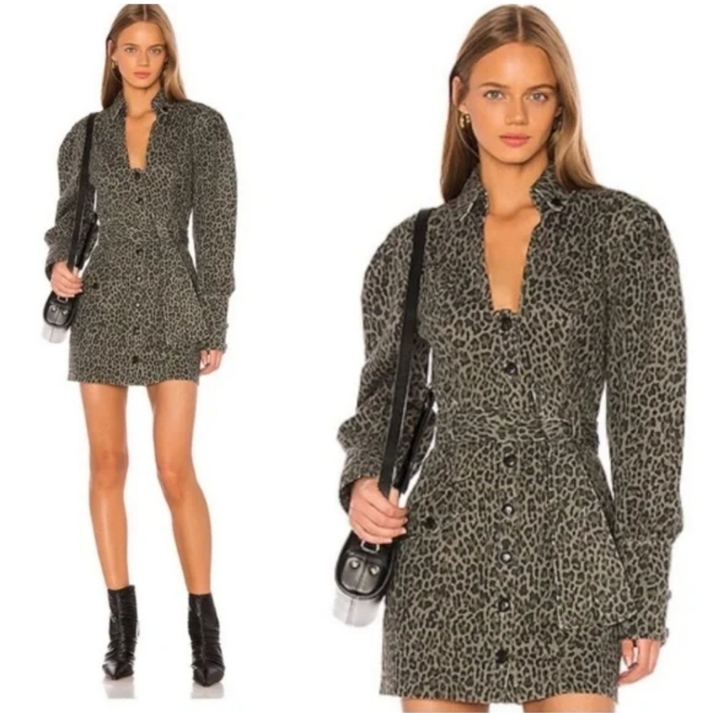 Marissa Webb Leopard Print Dress